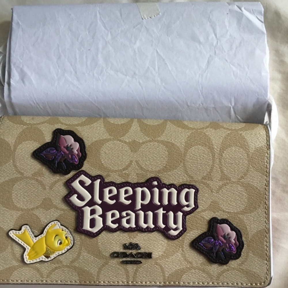 NWT Disney X Coach SLEEPING BEAUTY Crossbody purse